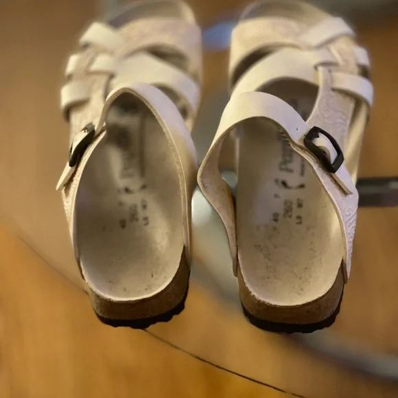 Papillio Beige Sandals with Black Buckles - Picture 7 of 10